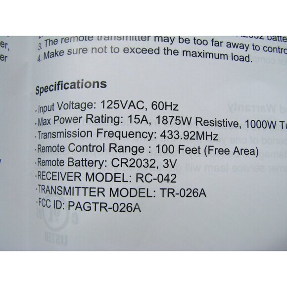 NEW Lot 2 DEWENWILS Outdoor Remote Control Outlets Plug In Lights Holiday Safety - Picture 9 of 9